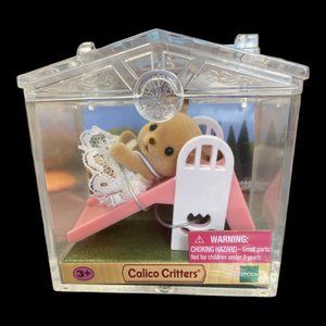 (2) Separate & Different animals in little carrying cases. CALICO CRITTERS